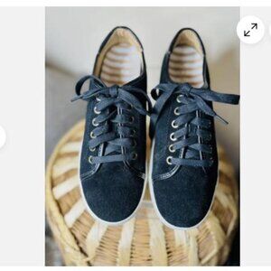 VIONIC Women's Size 8 BRINLEY Black Suede & Leather Casual Comfort Sneaker Shoe